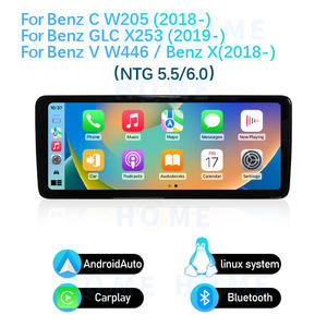 Navigation GPS pour Benz C W205 GLC X253 V W446 X-Class, autoradio 12,3 pouces, système Linux, CarPlay, stéréo multimédia - Product Image 6
