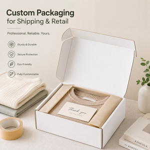 Caja de Cartón Corrugado Plegable para Embalaje de Regalos y Productos Electrónicos, con Laminación Mate, Reciclable y Resistente, Venta al Por Mayor - Product Image 3