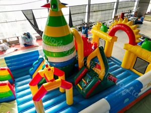 Hot bán lớn PVC Inflatable thư bị trả lại công viên lớn nhất thế giới dành cho người lớn của trẻ em vui chơi giải trí công viên với Slide cho công viên sân sau! - Product Image 6