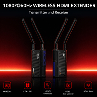 SYONG Extenseur HDMI sans fil Plug & Play 250M, 1 émetteur et 1 récepteur, 1080P60Hz, latence 0,06s, IR, Blu-ray, Jeux, Ordinateur portable, PC