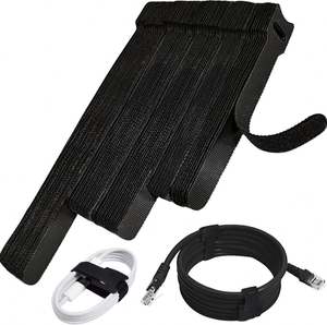 Bande auto-agrippante double face imperméable avec logo personnalisé, en nylon 66 écologique et à forte adhérence - Product Image 1