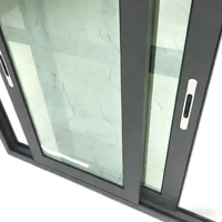 Ventanas Corredizas Horizontales de Aluminio con Doble Acristalamiento para Cocina, Diseño Europeo Moderno