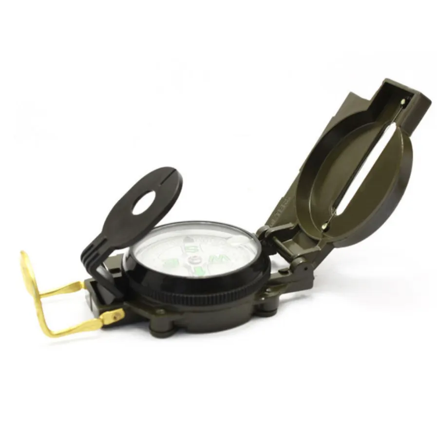 Quality Outdoor Camping Metal Navigation Lensatic compass Liquid compass set