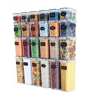 Airtight Food Storage Container Set 24 Piece Kitchen Pantry Organization Plastic Canisters with Durable Lids Ideal