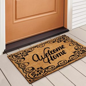 <span class=keywords><strong>Tapis</strong></span> de porte en fibre de coco naturelle épaisse, noir, pour l'extérieur et l'intérieur, bienvenue à la maison, en PVC épais - Product Image 3