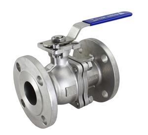 SS304 SS316 Acero inoxidable 150lb Válvula de bola de brida manual Alta temperatura para agua OEM personalizable - Product Image 1