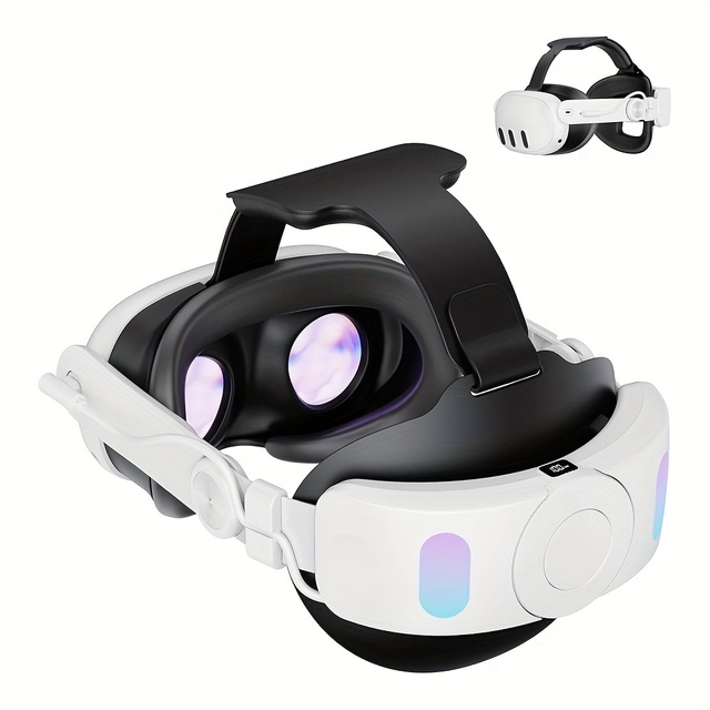 Head Strap for Qest 3 with 6000mAh Battery Pack Multi-Angle Free Adjustment Elite Strap Comfortable Replacement VR Accessories