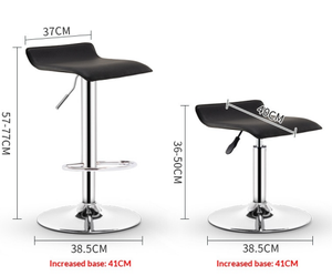 <span class=keywords><strong>Tabouret</strong></span> <span class=keywords><strong>de</strong></span> <span class=keywords><strong>bar</strong></span> <span class=keywords><strong>pivotant</strong></span> avec cadre en métal <span class=keywords><strong>noir</strong></span>, réglage <span class=keywords><strong>de</strong></span> la hauteur par vérin à gaz, siège en cuir rotatif à 360°, pour cuisine, <span class=keywords><strong>bar</strong></span>, maison, usage commercial - Product Image 5