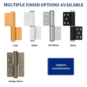 Bisagra de Puerta para Apartamento de Alta Resistencia, Ángulo de Apertura de 170 Grados, Grosor de 3.5mm, Material de Aluminio Espacial, Bisagra Tipo Bandera Desplazada - Product Image 2