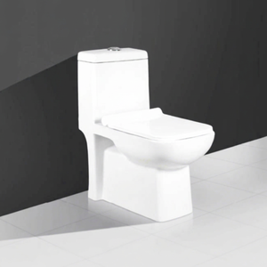 Siège de toilette suspendu en céramique, d'une pièce, d'une pièce, 740X640mm, avec piège P et S, système de lavage en profondeur et de lustrage, fait en indien - Product Image 1