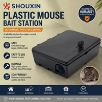 Station d'appât pour souris et rats en plastique durable de haute qualité, sécurisée et verrouillable, pour enfants et animaux domestiques