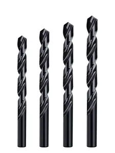 Ground Body Clearance Reducing Black Oxide Cobalt Steel Alloys Twist Drill Bit For Cnc