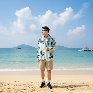 <span class=keywords><strong>Camicia</strong></span> a Maniche Lunghe in Stile Cinese per <span class=keywords><strong>Uomo</strong></span> e Donna, Stampa Floreale Vintage, Vestibilità Ampia, Moda Casual, Top Retrò Giapponese con Dipinto a Olio - Product Image 2