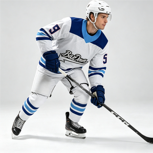 Sublimatie ijshockeykleding geborduurde ijshockeytrui op maat gemaakte ijshockeysokken - Product Image 1