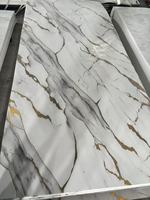 Décoration intérieure, panneau mural en PVC marbré moderne, imperméable, résistant aux UV, brillant, résistant à l'usure, appartement, salon