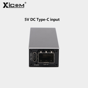 Convertidor de Medios de Fibra Óptica Mini XICOM SFP RJ45 con Receptor de Energía PoE 5V DC y Puerto Tipo-C - Product Image 4