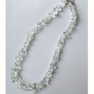 Collar de cuentas de piedras preciosas de <span class=keywords><strong>Chip</strong></span> 2025 con cadena, Pepita Natural, piedra Irregular caída, MM gargantilla de 5-10, joyería de cristal curativo - Product Image 5