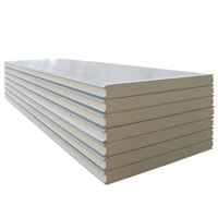 Panneau sandwich isolant PIR moderne résistant au feu pour chambre froide, mousse de polyuréthane 50-250 mm pour mur, toit et plafond de chambre froide