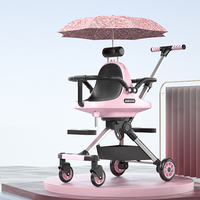 Hot Mom Double Poussette Infantile Et Toddler Easy Fold Poussette Buggy Twin Poussette