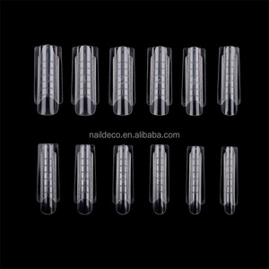 NADECO Sandwich <span class=keywords><strong>Dual</strong></span> From, 12 tamaños, puntas de extensión de <span class=keywords><strong>uñas</strong></span> de gel acrílico cuadradas rectas completas, puntas de sistema de forma de <span class=keywords><strong>uñas</strong></span> dobles - Product Image 5