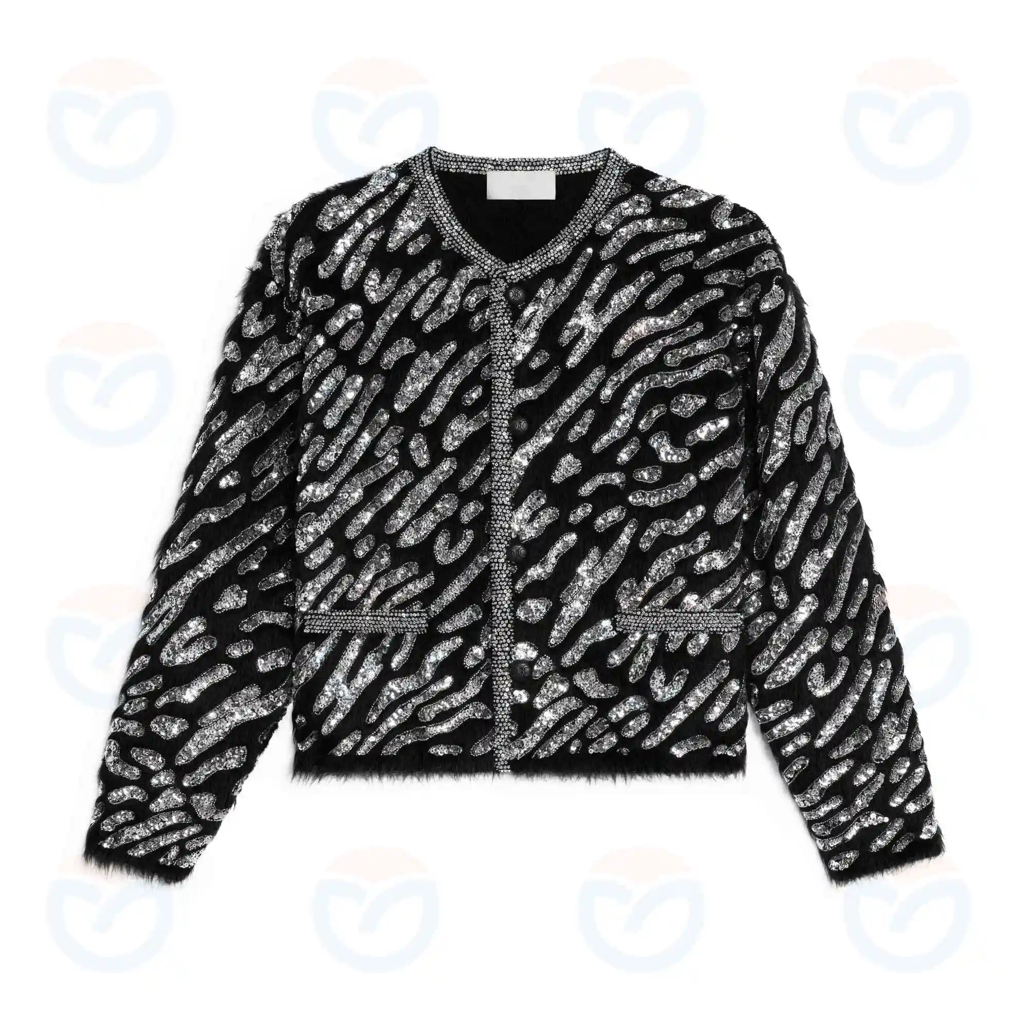 Custom OEM wool Intarsia knit jacquard cardigan knitted cotton oversized knitwear plus size sweater for man