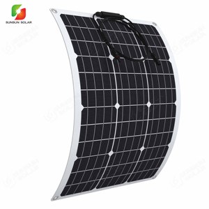 Panneau solaire flexible ETFE monocristallin ultra léger 30W 50W, petite taille, portable <span class=keywords><strong>pour</strong></span> usage marin, bateau, extérieur - Product Image 3