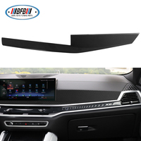 BFB para BMW X6 G06 LCI 2023 en adelante, molduras interiores de fibra de carbono, cubierta central, kits de cubierta de salpicadero, panel de consola central