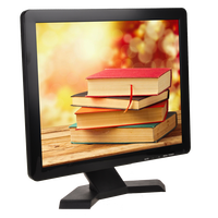 Moniteur d'ordinateur LCD HD 15 pouces avec résolution 1024*768 et coque en plastique