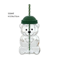 Gobelet en verre émaillé Cross-Border Bearista avec motif de dessin animé d'ours en peluche