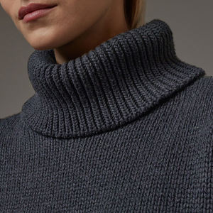 Женский вязаный кашемировый свитер с жаккардовым узором - Product Image 3