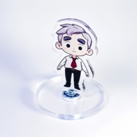 Support d'animation en acrylique rotatif personnalisé Hanxin Qualité TikTok Instagram Vidéo Preuve pour la fête des pères Artisanat en plastique à la mode