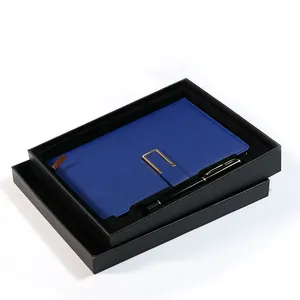 맞춤형 포장 선물 상자 하드 커버 노트북 B5,A5,A6 Pu 레이저 새겨진 선물 로고 독특한 버클 래치 노트북 저널 계획 책