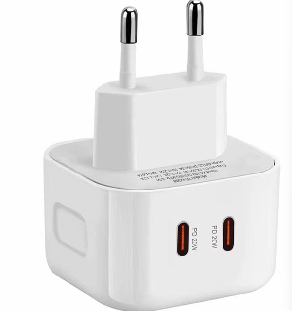 Hot Sale High Quality 40W PD Dual Port USB c Wall Charger Fast Charging PD3.0 Quick Charge UK EU US