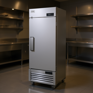 Congélateur vertical commercial Vevor 27 pouces de large, porte simple, dégivrage automatique, acier inoxydable, avec étagères réglables - Product Image 2