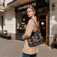 Sac à main pour femmes Aloha Hawaii Brown Flower College en cuir PU, imprimé personnalisé, grand sac à fermeture éclair, sac bandoulière, sac à épaule en cuir