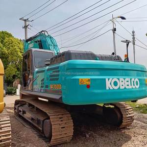 Excavatrice Kobelco SK350 d'occasion, 35 tonnes, modèle 2022, godet 1M, moteur 197 kW, performance optimale, prix bas, hydraulique, pour travaux de construction - Product Image 3