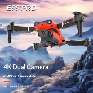Drone en plastique E58 E88 E99Pro/K3 pour débutants, photographie aérienne HD 4K, évitement d'obstacles, quadricoptère télécommandé, jouet - Product Image 4