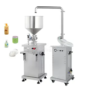 HONE Semi Automatic Vertical Small Scale Bottle Liquid Soft Drink Lotion Cream Paste Filling Machine Price With Feeder Pump