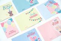 Ensemble de cartes d'invitation personnalisée pour anniversaire, emballage enveloppe avec impression personnalisée
