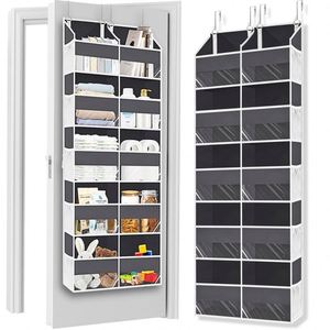 Sac de rangement suspendu derrière la porte, étagère de rangement multicouche en tissu pour porte, grande capacité, pour lit, avec compartiments de classification - Product Image 6
