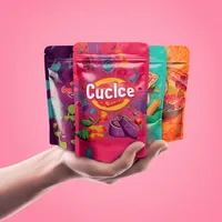 Sac en Mylar haute résistance 3,5g Boyoz avec motif découpé pour thé, biscuits, bonbons, blagues, usage industriel