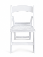 Chaise pliante en plastique PP blanc pour événements, banquets, repas, avec dossier incurvé et assise texturée pour mariage, hôtel, restaurant