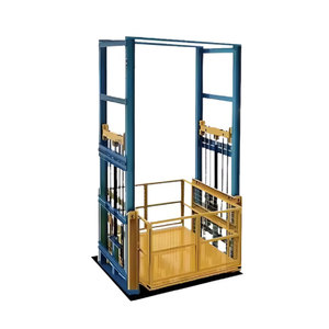 Plateforme élévatrice à chaîne hydraulique électrique verticale portable de petite taille pour entrepôt intérieur/extérieur, capacité de 2 tonnes, <span class=keywords><strong>prix</strong></span> de l'ascenseur de fret - Product Image 3