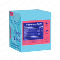 Comprimés de Gomme Énergisante Pastèque 6 Paquets 54 Pièces au Total Caféine Naturelle L-Théanine Vitamines B Supplément pour la Concentration Cérébrale