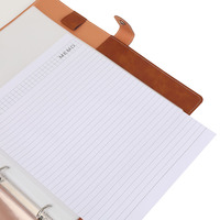 FAIBLE QUANTITÉ MINIMALE DE COMMANDE A4 Taille Anneau Liant Dossiers Personnalisé Logo de Feuilles mobiles 60 Clair Sacs Disponibles