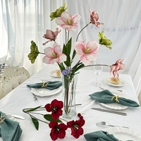 Tiges de fleurs artificielles en soie modernes, ultra-réalistes, faites à la main, fausses fleurs en forme de tulipes pour la décoration de mariages, de maisons et de fêtes