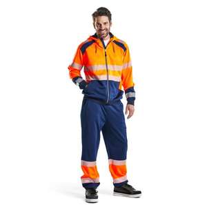 Blaklader-354625285389XS เสื้อสเวตเตอร์มีฮู้ด Hi-Vis สีส้ม/สีกรมท่า-7330509623299ชุดทำงาน HI-VIS - Product Image 3