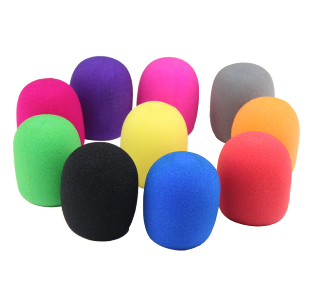 DF DF-Y0068 Washable Microphone Sponge Covers Wireless Mic Windscreens KTV Microphone Protective Caps Anti-Pop Foam Mic Covers