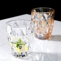 Ensemble de tasses en verre au design nordique minimaliste, couleur unie, cristal épaissi, résistant à la chaleur, antidérapant, pour thé, bière, lait, jus