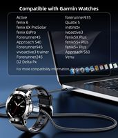 Cable de Carga Compatible con Relojes Garmin, Cable de Carga USB C para Fenix, Forerunner, Vivoactive, Instinct, Venu